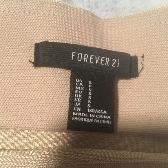 Nude Body Con Skirt - Picture 3 of 4